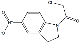 2-CHLORO-1-(5-NITRO-2,3-DIHYDRO-INDOL-1-YL)-ETHANONE 结构式