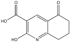 2-HYDROXY-5-OXO-5,6,7,8-TETRAHYDROQUINOLINE-3-CARBOXYLIC ACID 结构式