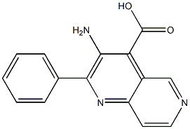 3-AMINO-2-PHENYL-1,6-NAPHTHYRIDINE-4-CARBOXYLIC ACID 结构式