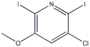 3-CHLORO-2,6-DIIODO-5-METHOXYPYRIDINE 结构式
