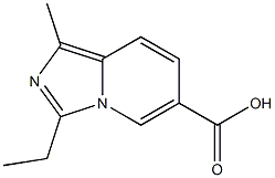 3-ETHYL-1-METHYLIMIDAZO[1,5-A]PYRIDINE-6-CARBOXYLIC ACID 结构式