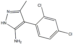 4-(2,4-DICHLOROPHENYL)-3-METHYL-1H-PYRAZOL-5-AMINE 结构式