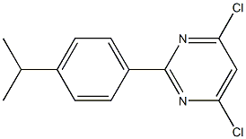4,6-DICHLORO-2-(4-ISOPROPYLPHENYL)PYRIMIDINE 结构式