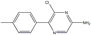 6-CHLORO-5-P-TOLYL-PYRAZIN-2-YLAMINE 结构式