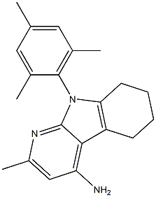 9-MESITYL-2-METHYL-6,7,8,9-TETRAHYDRO-5H-PYRIDO[2,3-B]INDOL-4-AMINE 结构式