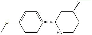 CIS-4-ETHYL-2-(4-METHOXYPHENYL)PIPERIDINE 结构式