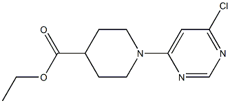 ETHYL 1-(6-CHLOROPYRIMIDIN-4-YL)PIPERIDINE-4-CARBOXYLATE 结构式