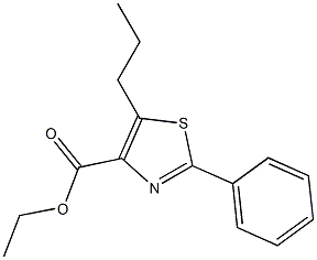 ETHYL 2-PHENYL-5-PROPYL-1,3-THIAZOLE-4-CARBOXYLATE 结构式