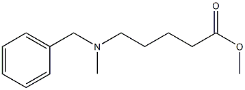 METHYL 5-[BENZYL(METHYL)AMINO]PENTANOATE 结构式