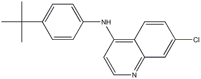 N-(4-TERT-BUTYLPHENYL)-7-CHLOROQUINOLIN-4-AMINE 结构式