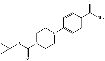 TERT-BUTYL 4-(4-CARBAMOYLPHENYL)PIPERAZINE-1-CARBOXYLATE 结构式