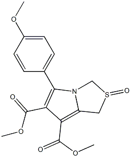 dimethyl 5-(4-methoxyphenyl)-2-oxo-2,3-dihydro-1H-2lambda~4~-pyrrolo[1,2-c][1,3]thiazole-6,7-dicarboxylate 结构式