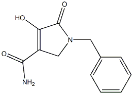 1-benzyl-4-hydroxy-5-oxo-2,5-dihydro-1H-pyrrole-3-carboxamide 结构式