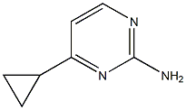 4-cyclopropyl-2-pyrimidinamine 结构式