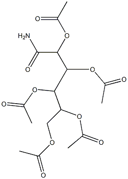 2,3-di(acetyloxy)-4-amino-1-[1,2-di(acetyloxy)ethyl]-4-oxobutyl acetate 结构式