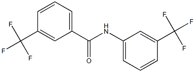 3-(trifluoromethyl)-N-[3-(trifluoromethyl)phenyl]benzenecarboxamide 结构式