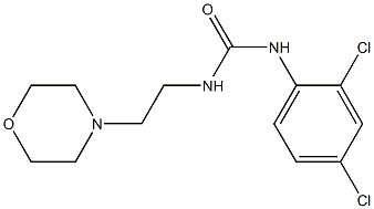 N-(2,4-dichlorophenyl)-N'-(2-morpholinoethyl)urea 结构式