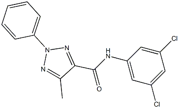 N4-(3,5-dichlorophenyl)-5-methyl-2-phenyl-2H-1,2,3-triazole-4-carboxamide 结构式