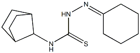 N1-bicyclo[2.2.1]hept-7-yl-2-cyclohexylidenhydrazine-1-carbothioamide 结构式