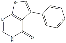 5-phenyl-3,4-dihydrothieno[2,3-d]pyrimidin-4-one 结构式