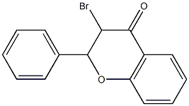 3-bromo-2-phenylchroman-4-one 结构式