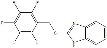 2-[(2,3,4,5,6-pentafluorobenzyl)thio]-1H-benzo[d]imidazole 结构式