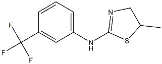 N2-[3-(trifluoromethyl)phenyl]-5-methyl-4,5-dihydro-1,3-thiazol-2-amine 结构式