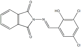 2-[(3,5-dichloro-2-hydroxybenzylidene)amino]isoindoline-1,3-dione 结构式