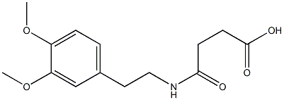 4-[(3,4-dimethoxyphenethyl)amino]-4-oxobutanoic acid 结构式