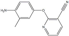 2-(4-amino-3-methylphenoxy)nicotinonitrile 结构式