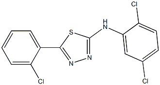 N2-(2,5-dichlorophenyl)-5-(2-chlorophenyl)-1,3,4-thiadiazol-2-amine 结构式