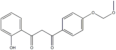 1-(2-hydroxyphenyl)-3-[4-(methoxymethoxy)phenyl]propane-1,3-dione 结构式