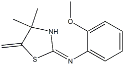 N1-(4,4-dimethyl-5-methylidene-1,3-thiazolan-2-yliden)-2-methoxyaniline 结构式