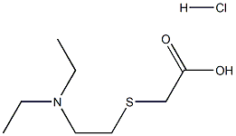 {[2-(diethylamino)ethyl]thio}acetic acid hydrochloride 结构式