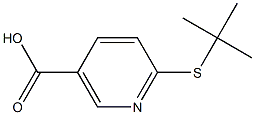 6-(tert-butylsulfanyl)nicotinic acid 结构式