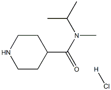 N-isopropyl-N-methylpiperidine-4-carboxamide hydrochloride 结构式