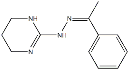 1-phenylethan-1-one 1-(1,4,5,6-tetrahydropyrimidin-2-yl)hydrazone 结构式