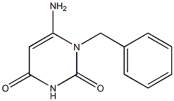 6-amino-1-benzyl-1,2,3,4-tetrahydropyrimidine-2,4-dione 结构式