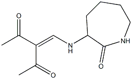 3-{[(2-oxoazepan-3-yl)amino]methylidene}pentane-2,4-dione 结构式