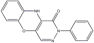 2-phenyl-2,10-dihydro-1H-benzo[b]pyridazino[4,5-e][1,4]oxazin-1-one 结构式