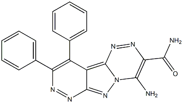 4-amino-9,10-diphenylpyridazino[3',4':3,4]pyrazolo[5,1-c][1,2,4]triazine-3-carboxamide 结构式