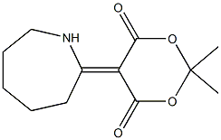 5-azepan-2-ylidene-2,2-dimethyl-1,3-dioxane-4,6-dione 结构式