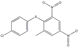 2-[(4-chlorophenyl)thio]-1-methyl-3,5-dinitrobenzene 结构式