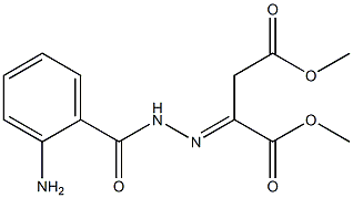 dimethyl 2-[2-(2-aminobenzoyl)hydrazono]succinate 结构式