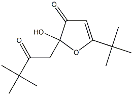 5-(tert-butyl)-2-(3,3-dimethyl-2-oxobutyl)-2-hydroxy-2,3-dihydrofuran-3-one 结构式