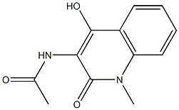 N1-(4-hydroxy-1-methyl-2-oxo-1,2-dihydroquinolin-3-yl)acetamide 结构式