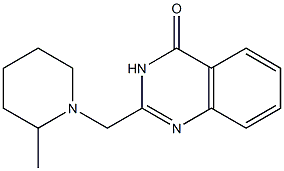 2-[(2-methylpiperidino)methyl]-4(3H)-quinazolinone 结构式