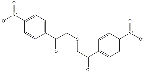 1-(4-nitrophenyl)-2-{[2-(4-nitrophenyl)-2-oxoethyl]thio}ethan-1-one 结构式