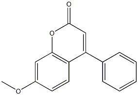7-methoxy-4-phenyl-2H-chromen-2-one 结构式