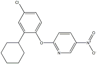 2-(4-chloro-2-cyclohexylphenoxy)-5-nitropyridine 结构式